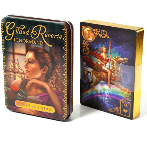 Oráculo-Lenormand-Iron-Box-Gilded-Reverie-Lenormand-Iron-Box-Versão-Expandida-na-loja-Vida-astral-Zen