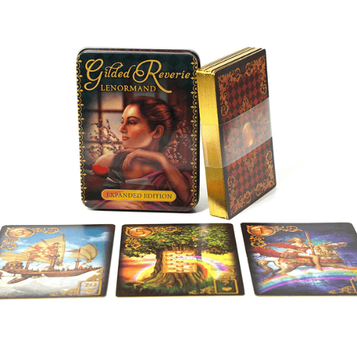 Oráculo-Lenormand-Iron-Box-Gilded-Reverie-Lenormand-Iron-Box-Versão-Expandida-na-loja-Vida-astral-Zen