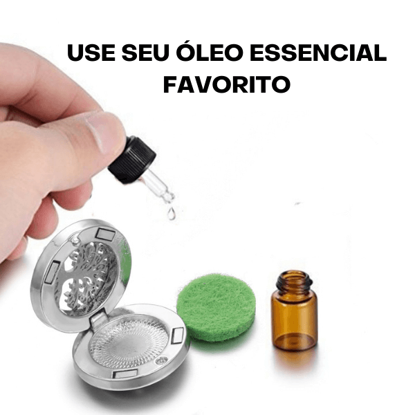 Colar Aço Inox Aromaterapia na loja Vida Astral Zen