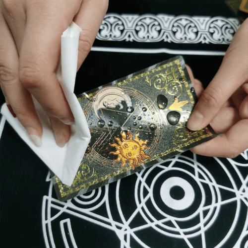 Oráculo Sun and Moon Dourado com Preto Classico Waite na loja Vida Astral Zen