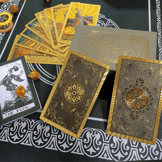 Oráculo Luxo Lâminas Tarô em Folha em Ouro na loja Vida Astral Zen