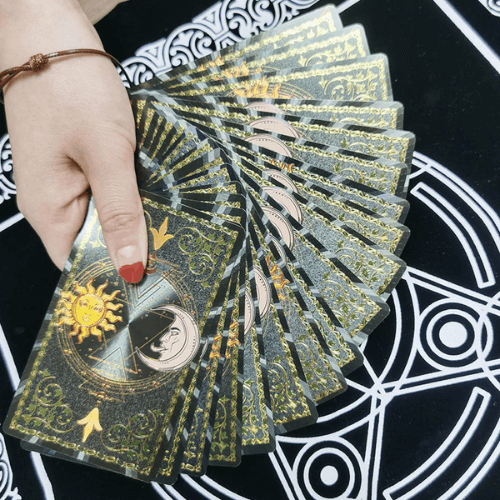 Oráculo Sun and Moon Dourado com Preto Classico Waite na loja Vida Astral Zen